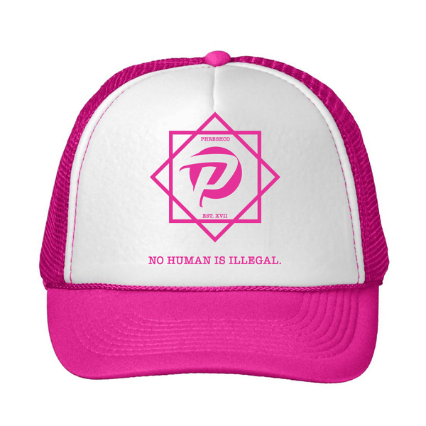 NO HUMAN IS ILLEGAL CAPS - Pink | Brown | Black | Blue